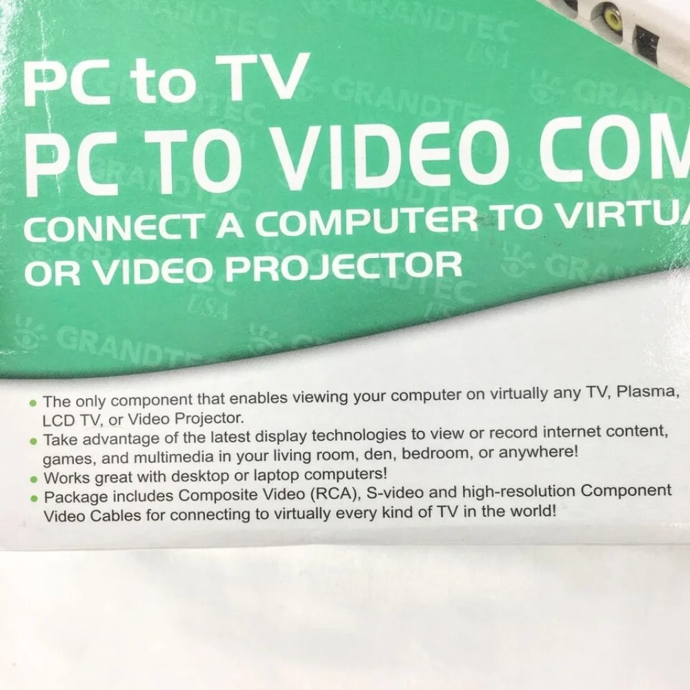 Grandtec GXP-2000 PC to TV PC to Video Component - UNTESTED
